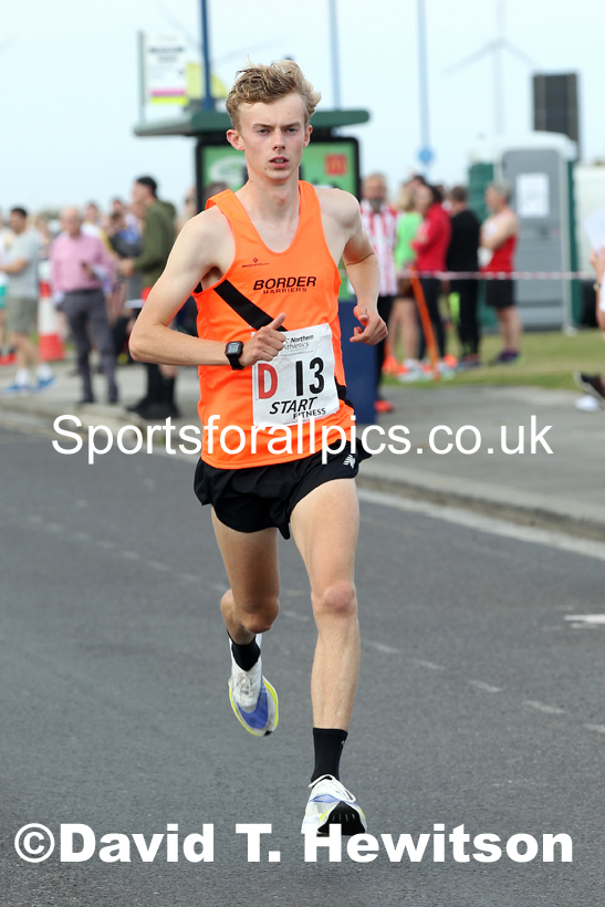 Senior mens 6 stage relay, 2021 Northern 6 and 4 Stage and Young Athletes Road Relays, Redcar. Photo: David T. Hewitson/Sports for All Pics